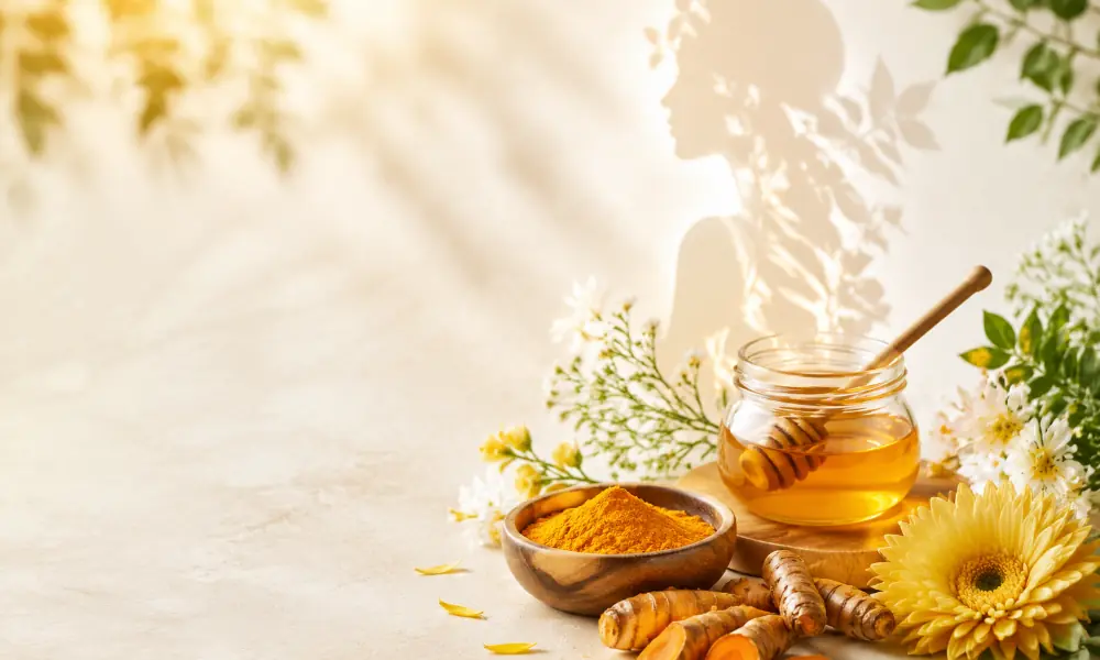 عسل و زردچوبه برای واژن-میرصالحی